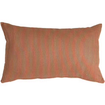 Ticking Stripe Sienna 12x19 Throw Pillow, with Polyfill Insert - £23.68 GBP