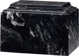 Large/Adult 225 Cubic Inch Tuscany Black Marlin Cultured Marble Cremation Urn - $257.99