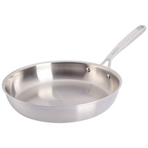 Babish 10 Inch Stainless Steel Tri-Ply Double Riveted Fry Pan in Silver - $100.99