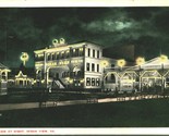 Ocean View Casino At Night Ocean View Virginia VA UNP Unused WB Postcard... - $10.84