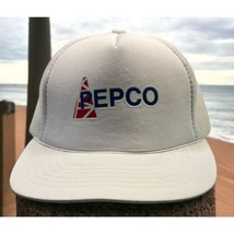 Pepco Oil Energy Snapback Hat White Vintage Baseball Cap Mesh Back - $24.95