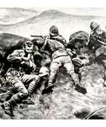 British And Germans Fight In Africa WW1 Print 1917 Mount Kilimanjaro SmDwC6 - $570.99 MXN