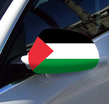 AAP-  2 Pcs Free Size Four-way stretch fabric Palestine Flags Car Mirror... - $16.99