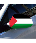 AAP-  2 Pcs Free Size Four-way stretch fabric Palestine Flags Car Mirror... - $23.31 CAD