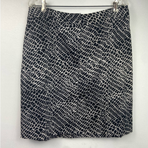 Cato Pencil Skirt Womens 16 Knee Length Cotton Stretch Crocodile Black W... - $9.00