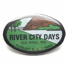 River City Days Red Wing Minnesota 1983 Pin Button Pinback August 5th 6th 7th - $9.95