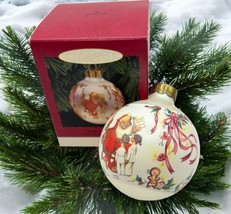 Norman Rockwell Hallmark Keepsake Santas Visitors Christmas Ornament Ball 1995 - $12.89