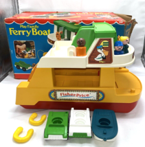 Vintage Fisher Price Little People #932 FERRY BOAT Complete Box Ramp 1979 - £101.27 GBP