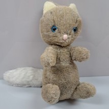 Vtg Eden Gray Kitten Cat Plush Blue Eyes Anthropomorphic Stuffed Animal Toy 12&quot; - £24.29 GBP