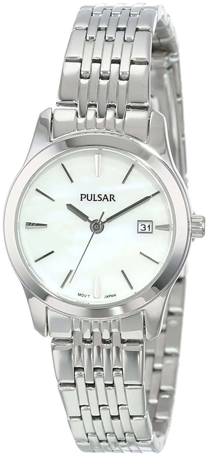 NEW* Pulsar Women&#39;s PH7231 White Dial Stainless Steel Watch MSRP $110! - $49.99