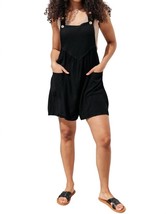 Jodifl i want you back linen blend shortalls in Black - size S - $44.55