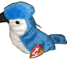 Ty Rocket The Blue Jay Beanie Baby Plush Toy - $6.81