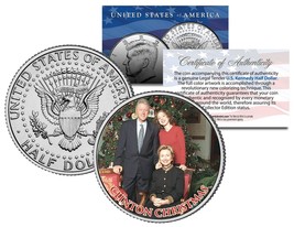 Clinton Christmas Colorized Jfk Kennedy Half Dollar Us Coin Bill Chelsea Hillary - £6.84 GBP
