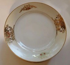 Noritake Salad Dessert Plate 42200 Fine China Dinner Ware Gold Floral 8 pcs - £20.85 GBP