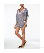  NEW Bar III Feathered Daze Printed Caftan Tunic Cover Up L Large Multic... - £27.68 GBP
