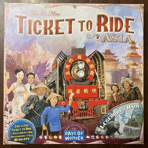 Days of Wonder - Ticket To Ride Asia - Legendary Asia Map Complete Excellent Cnd - $32.83