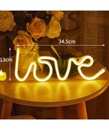 WINSAFE Neon lights neon signs Battery Powered Love Shaped Neon Sign Lamp - €17,28 EUR