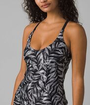 prAna Marina Size Small (S) 34 D-Cup Underwire Tankini Top Black Springtime - $32.70 CAD
