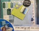 Pre-Designed Box Kit (Blue Floral) design a scrapbook, Brand New &amp; Sealed - $21.49