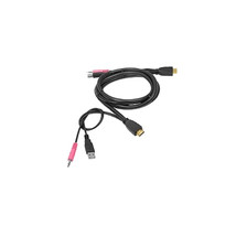 Siig CE-KV0211-S1 1.8M USB HDMI KVM CABLE WITH AUDIO &amp; MIC IS A HIGH QUA... - $39.16