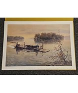 Ben Hampton Bridgeport Ferry Vintage Print Lithograph Signed New - $49.45