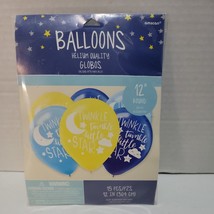 Twinkle Twinkle Little Star Baby Shower Balloons Party Decoration Supplies ~15ct - £1.55 GBP