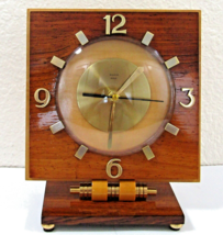 1930 Art Deco Bayard 8-day Walnut Rosewood Desk Clock - £105.13 GBP