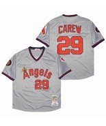 Angels #29 Rod Carew Jersey Old Style Uniform Gray - €39,08 EUR