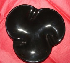 Black ashtray or Candy Dish with Hand-Painted Silver Accent - New in Box - $8.90