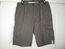 Union Cotton Inner Drawstrings Cargo Men’ Shorts Dark Olive 30 R UPC38 - £7.86 GBP