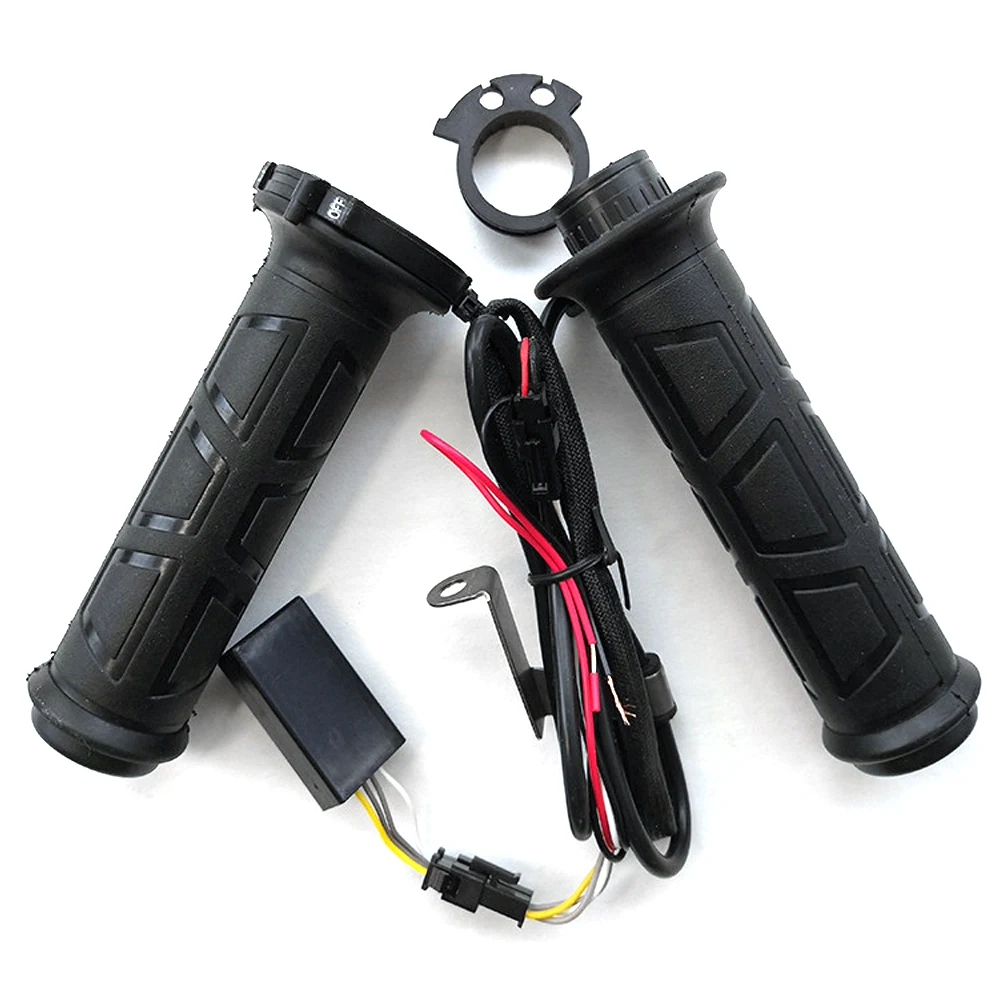 Motorcycle Hand Heated Grips Electric Molded Grips Scooter Moped Bar Hand Warmer - £628.32 GBP