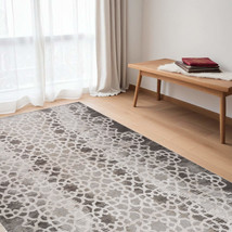 5&#39; X 8&#39; Brown and Beige Abstract Distressed Area Rug - $213.79