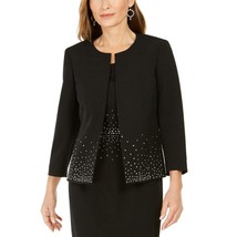 Kasper Womens Embellished Open Fronnt Dressy Jacket Blazer (Size 14, 16) NWT - £69.91 GBP