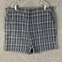 Champions Tours Golf Shorts Men&#39;s 40 Plaid Blue 100% Polyester Adults - $16.73 CAD