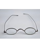 Early 1900&#39;s Oval Shape Eye Glasses Spectacles Curved Ear Rests 4 3/8&quot; u... - £24.90 GBP