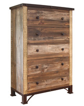 36" Brown Solid Wood Five Drawer Chest - $1,104.49