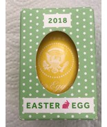 TRUMP YELLOW WHITE HOUSE EASTER EGG + BOX 2018 PRESIDENT MAGA GOP REPUBL... - $26.46 CAD