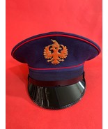 VINTAGE ALBANIAN MAN  POLICE HAT CAP-POLICIA SHQIPTARE-SIZE 57 - £62.06 GBP