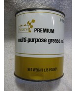 Vintage SEARS ROEBUCK &amp; Co. PREMIUM Grease Collectible Display Can With ... - £23.56 GBP
