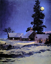 Maxfield Parrish Moonlight Night 22x30 Hand Numbered Ltd. Edition Art De... - £92.63 GBP