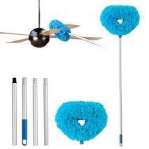 Ceiling Fan Cleaner Duster Reusable Microfiber Ceiling Fan Blade Cleaner... - £25.81 GBP