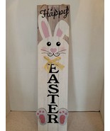 Hanging Happy Easter Vertical Wall Decor Sign Easter Bunny! BRAND NEW-SH... - $15.89