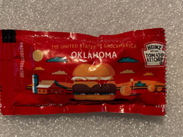 1 Heinz United States Of Saucemerica Ketchup Packet Oklahoma #46/50 NEW* ss1 - £6.36 GBP