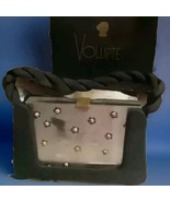 Circa 1950s Volupte Collectible CARRY-ALL COMPACT PURSE  &#39;Stardust&#39; Pattern - $65.45