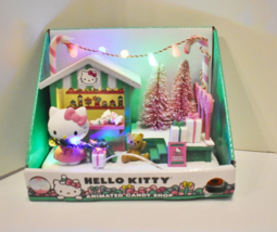 Hello Kitty Christmas Animated Lighted Musical Candy Shop Table Decor Sanrio - £77.97 GBP