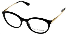 Dolce &amp; Gabbana Eyeglasses Frame Women Black Gold Round DG3242 501 - £131.65 GBP