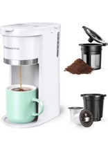 Famiworths Mini Coffee Maker Single Serve, Instant Coffee Maker New Compact - £19.77 GBP