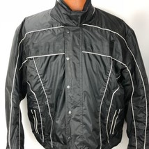 Mossi Motosports Apparel Black Jacket Insulated Winter Coat Sz Medium Wa... - $89.99