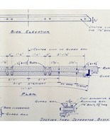 1947 Railroad Bangor Aroostook 100 LB Guard Rail Blueprint F5 Trains DWDD15 - €86,87 EUR