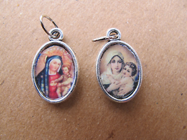 Earrings or Medal - Madonna and Child Medals - Old Masters Jewelry - Catholic Gi - £6.20 GBP+